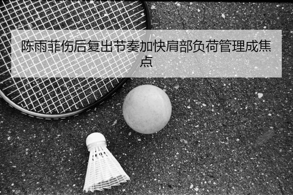 陈雨菲伤后复出节奏加快肩部负荷管理成焦点